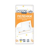 Пеленки одноразовые детские «Senso Baby» Simple, 60х90 см, 10 шт