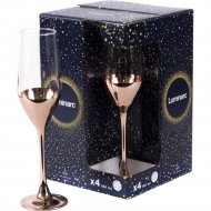 Набор бокалов для шампанского «Luminarc» Electrical Copper, O0082, 4 шт