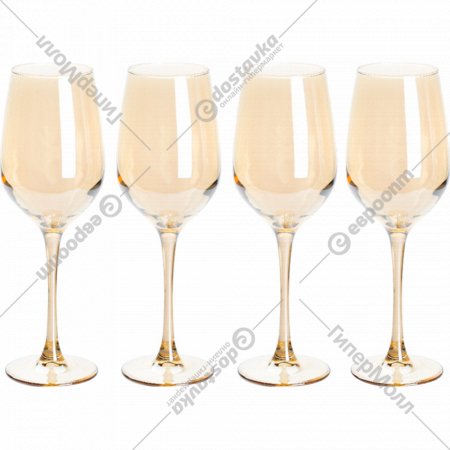 Набор бокалов для вина «Luminarc» Золотой Мед, P9306, 4 шт