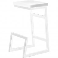 Полубарный стул «Millwood» Арне 1, ЛДСП белый/белый, 33.5х30.5х66 см
