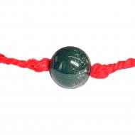 Оберег «Красная нить с камнем Яшма зеленая» 40917
