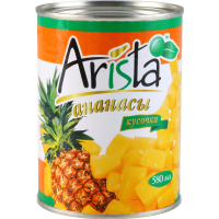 

Ананасы "АРИСТА"(конс,кусочки,ж/б) 580мл