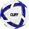 Мяч футбольный «Cliff» CF-60, 5 размер, PU Grippy, бело-синий