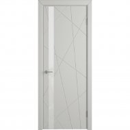 Дверь «Colorit» К5 ДО Эмаль светло-серая/Белый лак, 200х60 см