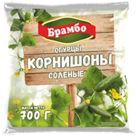 

Огурцы корнишоны солёные Леор 700г
