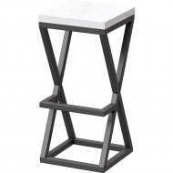 Полубарный стул «Millwood» Вена 1, ЛДСП дуб белый крафт/черный, 36х33х66 см