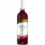 Вино безалкогольное «Vie Dor» виноградное красное, полусладкое, 0.75 л