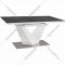 Обеденный стол «Signal» Alaras II 160, раскладной, черный/белый лак