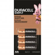 Батарейка «Duracell» MN1500 4BPx4 AA
