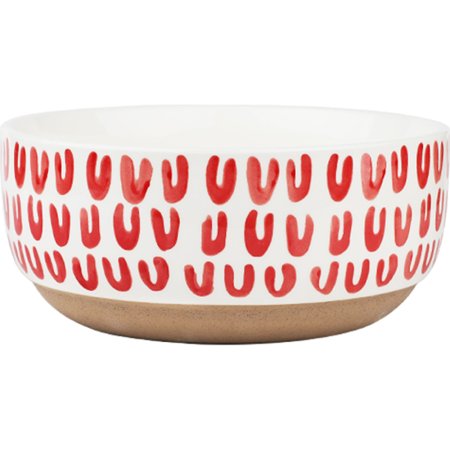 Миска-боул «AksHome» Love Print, красный, 17х7.4 см
