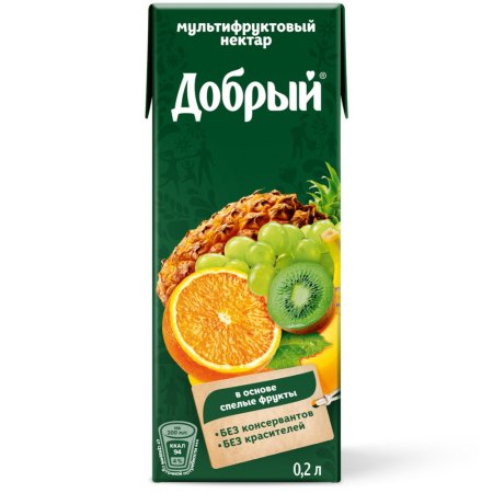 Нектар Добрый мультифруктовый, 200 мл