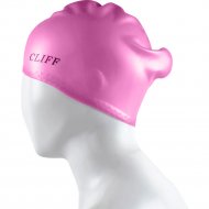 Шапочка для плавания «Cliff» силиконовая, для длинных волос CS13/2, розовый