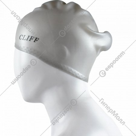 Шапочка для плавания «Cliff» силиконовая, для длинных волос CS13/2, серый
