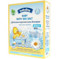 

Соль морск.дет"BABYLINE"ромаш ф/пак.500г