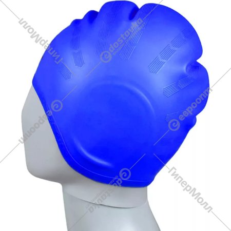 Шапочка для плавания «Cliff» силиконовая, с выемками для ушей CS06, синий