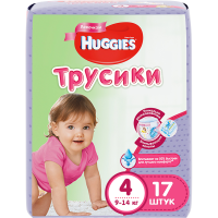 

Однор.трус."HUGGIES"(conv4 girl 17шт)