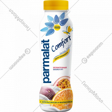 Биойогурт «Parmalat» безлактозный, апельсин и маракуя, 1,5 % , 290 г