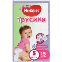 

Однораз.трус."HUGGIES"(conv5 girl 15шт)