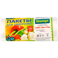

Пакеты для заморозки"DOMPI"100шт
