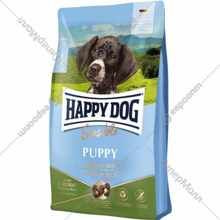 Корм для щенков «Happy Dog» Sensible Puppy Lamm & Reis, 61011, ягненок и рис, 1 кг