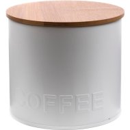 Банка для сыпучих продуктов «Belbohemia» Coffee, с бамбуковой крышкой, GS-03065C-2C, 11х9.5 см