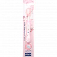 Зубная щетка «Chicco» с эргономичной ручкой, 6 мес+, розовая, 1 шт