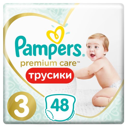 Трусики «Pampers» Premium Care 6-11 кг, размер 3, 48 шт