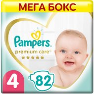 Подгузники детские «Pampers» Premium Care, размер 4, 9-14 кг, 82 шт