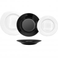 Набор тарелок «Luminarc» Plumi Black & White, V2484, 18 шт