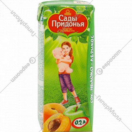 Сок детский «Сады Придонья» яблоко - абрикос, 200 мл