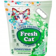 Наполнитель для кошачьего туалета «Fresh Cat» силикагелевый, Летняя прохлада, 640165, 2 кг