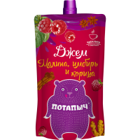 

Джем"ПОТАПЫЧ"(малин/имбирь/кориц)300г