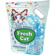 Наполнитель для кошачьего туалета «Fresh Cat» силикагелевый, Морской бриз, 640202, 2 кг