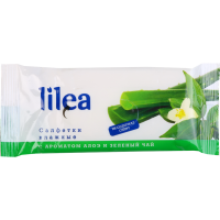 

Салфетки вл."LILEA"(алоэ,зел.чай)15шт