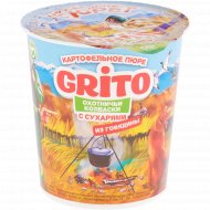 Пюре быстрого приготовления «Grito» охотничьи колбаски с сухарями, 50 г