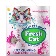 Наполнитель для туалета «Fresh Cat» комкующийся, Цветущий сад, 930290, 5.16 кг