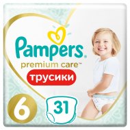 Трусики «Pampers» Premium Care 15+ кг, размер 6, 31 шт