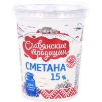 

Сметана"СЛАВЯНСКИЕ ТРАДИЦИИ"(ст.15%)380г