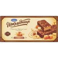 Торт вафельный Шоколадница с карамелью, 180 г