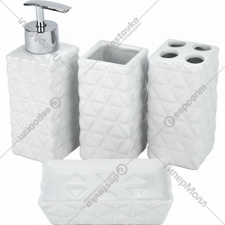Набор для ванной комнаты «Market Union» SMT-005, 4 предмета