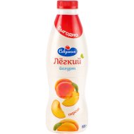 Йогурт «Савушкин» Лёгкий, с наполнителем персик, 1%, 900 г
