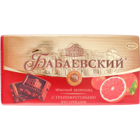 

Шоколад тем "БАБАЕВСКИЙ" (грейпф) 100г