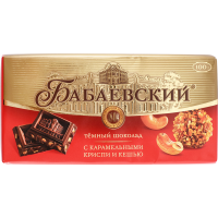 

Шоколад тем"БАБАЕВСКИЙ"(кар кр/кеш) 100г