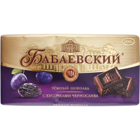 

Шоколад тем "БАБАЕВСКИЙ"(черносл) 100г