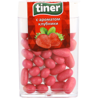 

Драже "TINER" (клубника) 16 г