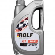 Моторное масло «Rolf» GT SAE 5W-30, API SN/CF, 322443, 4 л