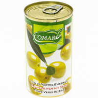 

Оливки зеленые"COMARO"(с косточкой)345г