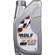 Моторное масло «Rolf» GT SAE 5W-30, API SN/CF, 322446, 1 л