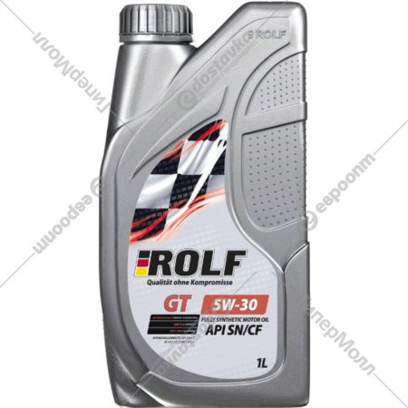Моторное масло «Rolf» GT SAE 5W-30, API SN/CF, 322446, 1 л