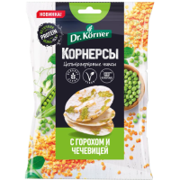 

Чипсы с горошком и чечев."DR.KORNER"50г